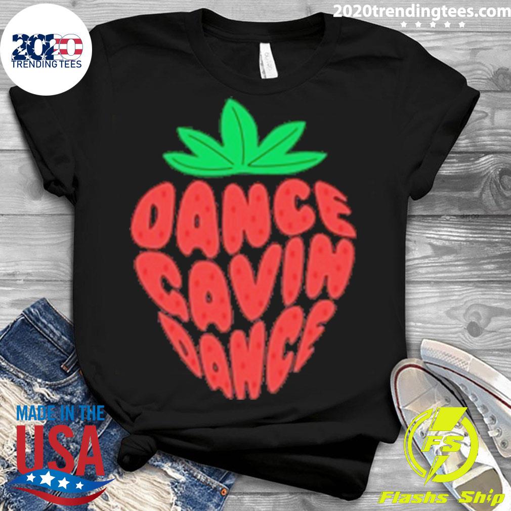 Official strawberry Text Dance Gavin - Adult & Kids T-Shirts, Sweatshirts & Hoodies apparel design preview 3