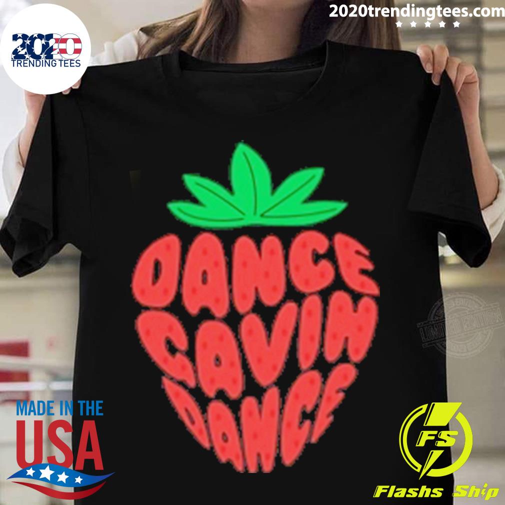 Official strawberry Text Dance Gavin - Adult & Kids T-Shirts, Sweatshirts & Hoodies apparel design preview 1