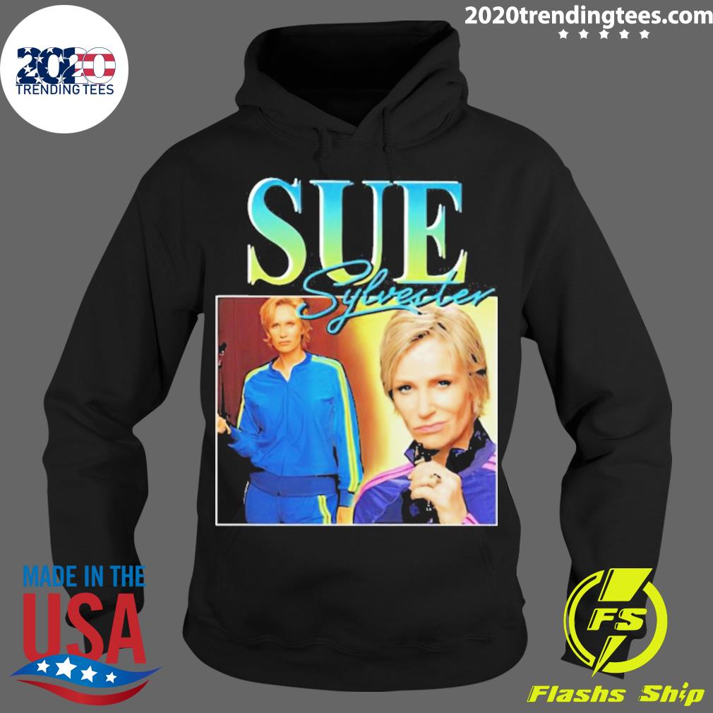 Official sue Sylvester Portrait Glee Jane Lynch - Adult & Kids T-Shirts, Sweatshirts & Hoodies apparel design preview 2