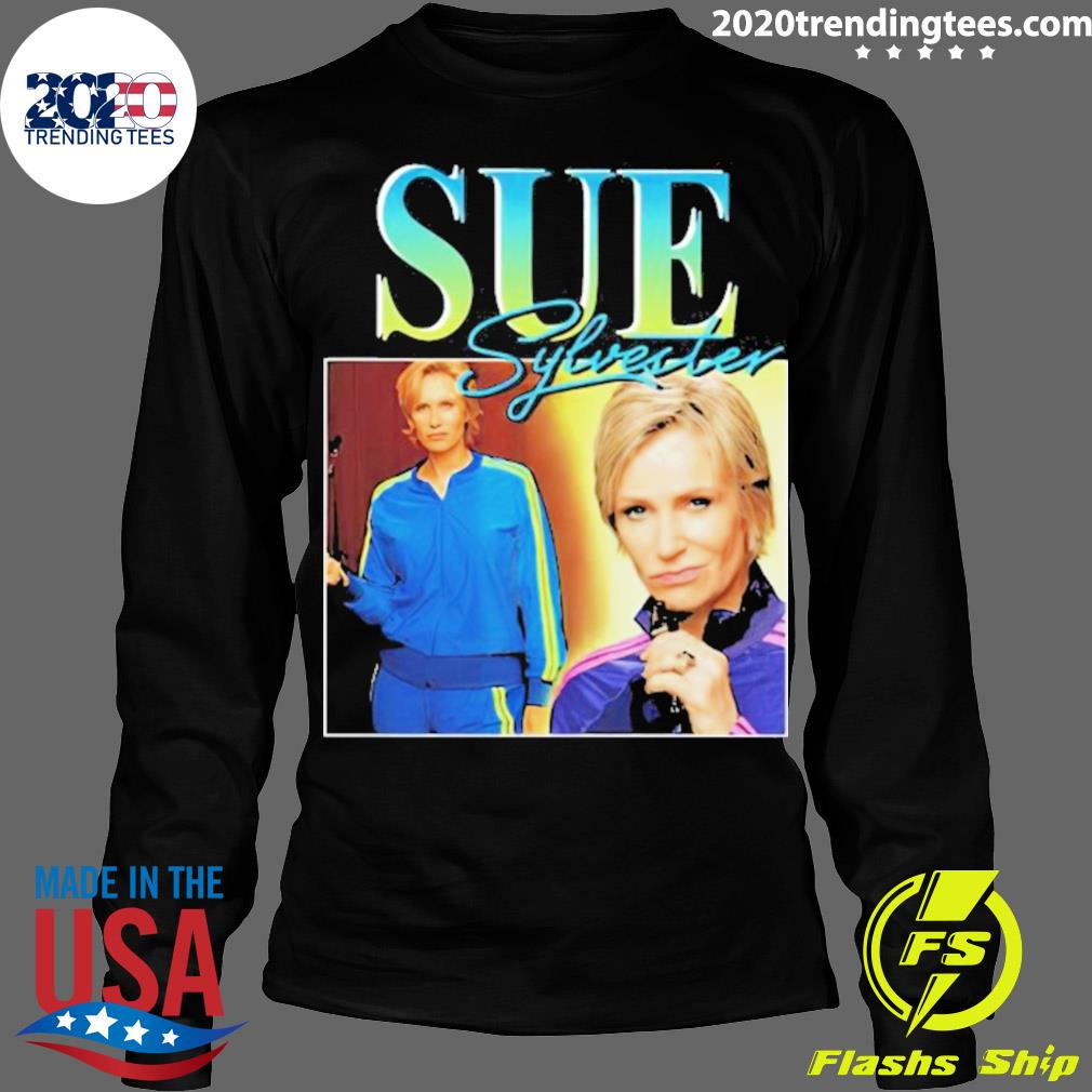Official sue Sylvester Portrait Glee Jane Lynch - Adult & Kids T-Shirts, Sweatshirts & Hoodies apparel design preview 4