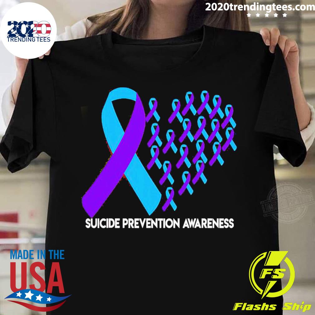 Official suicide Prevention Awareness Ribbon - Adult & Kids T-Shirts, Sweatshirts & Hoodies apparel design preview 1