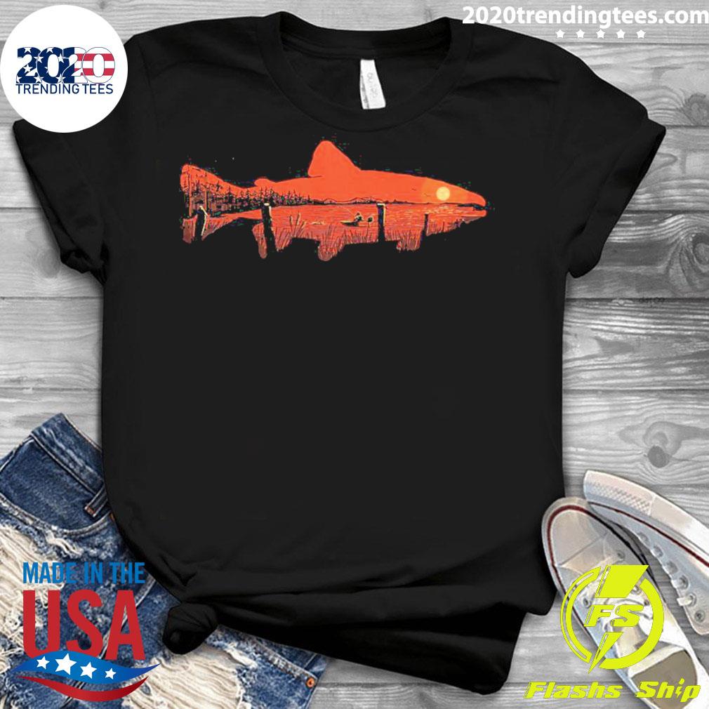 Official sunset Trout - Adult & Kids T-Shirts, Sweatshirts & Hoodies apparel design preview 3