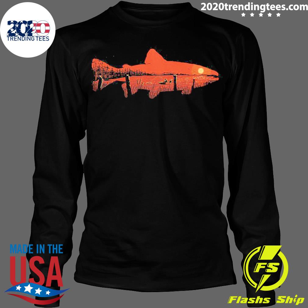 Official sunset Trout - Adult & Kids T-Shirts, Sweatshirts & Hoodies apparel design preview 4