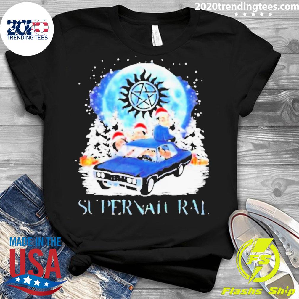 Official supernatural Characters 2022 Merry Christmas - Adult & Kids T-Shirts, Sweatshirts & Hoodies apparel design preview 3