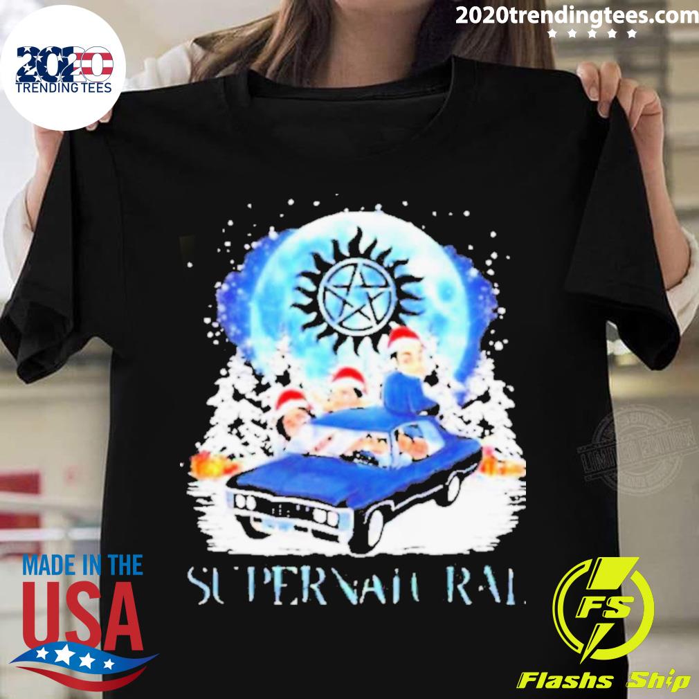 Official supernatural Characters 2022 Merry Christmas - Adult & Kids T-Shirts, Sweatshirts & Hoodies apparel design preview 1