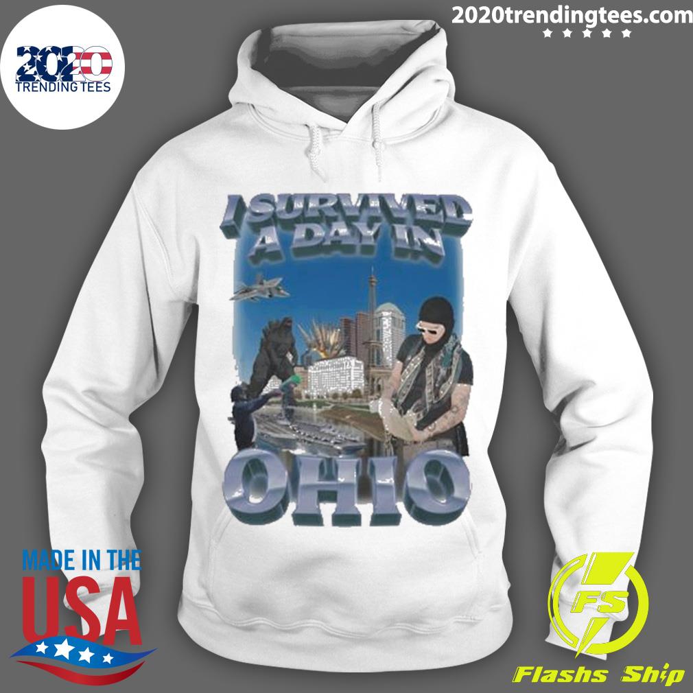 Official swagstimulus I Survived A Day In Ohio - Adult & Kids T-Shirts, Sweatshirts & Hoodies apparel design preview 2