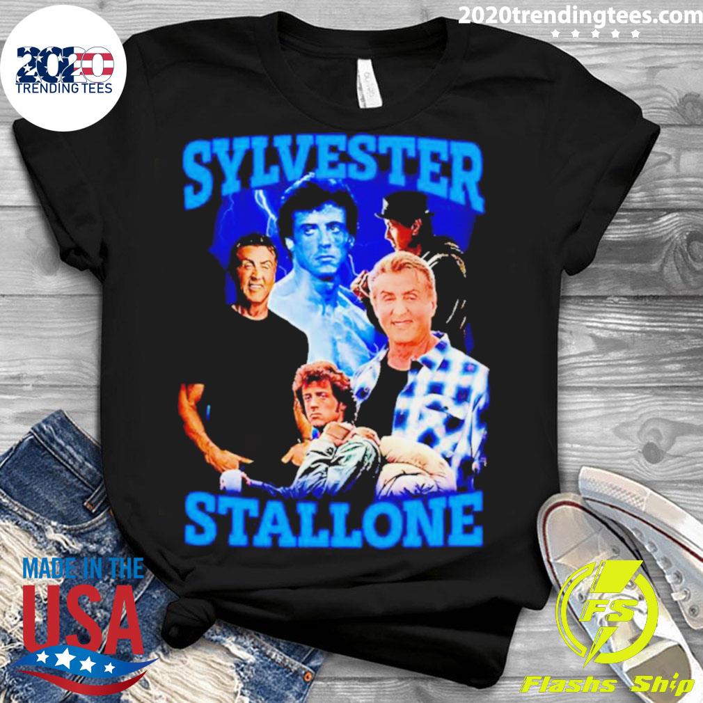 Official sylvester Stallone Vintage - Adult & Kids T-Shirts, Sweatshirts & Hoodies apparel design preview 3