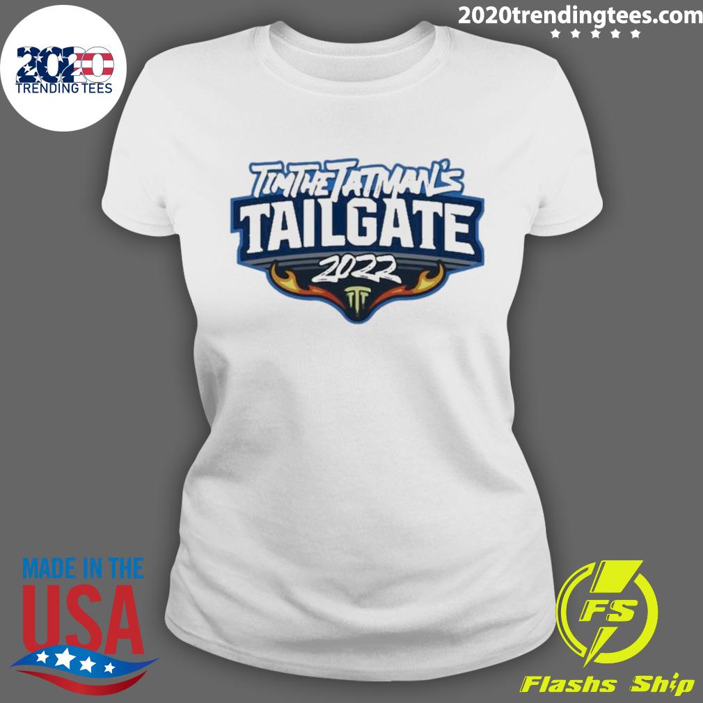 Official tailgate 2022 Logo Tim The Tatman - Adult & Kids T-Shirts, Sweatshirts & Hoodies apparel design preview 3