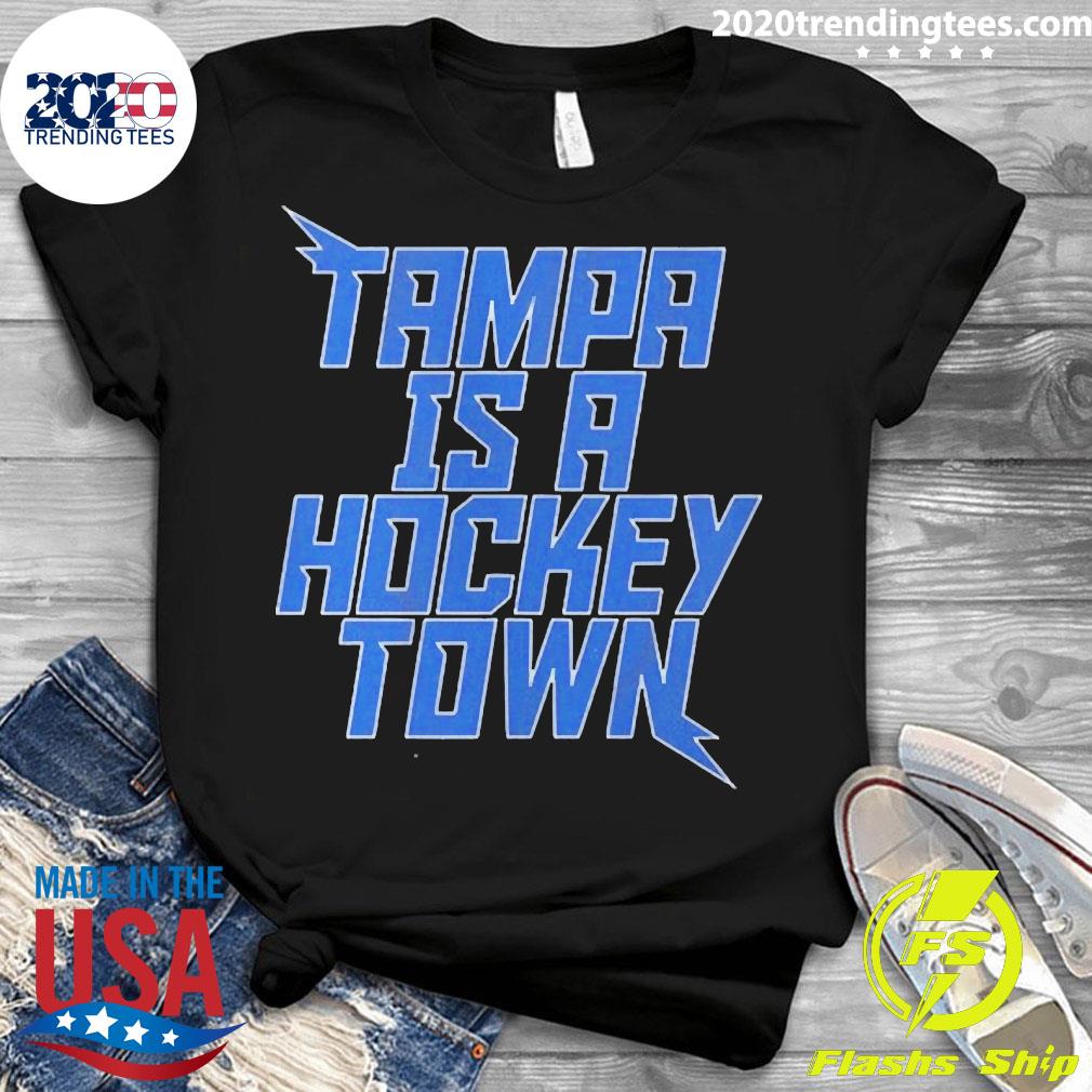 Official tampa Is A Hockey Town - Adult & Kids T-Shirts, Sweatshirts & Hoodies apparel design preview 3