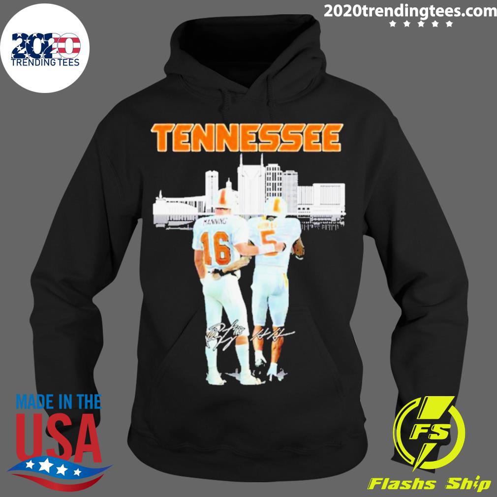 Official tennessee Manning Hooker Signature - Adult & Kids T-Shirts, Sweatshirts & Hoodies apparel design preview 2