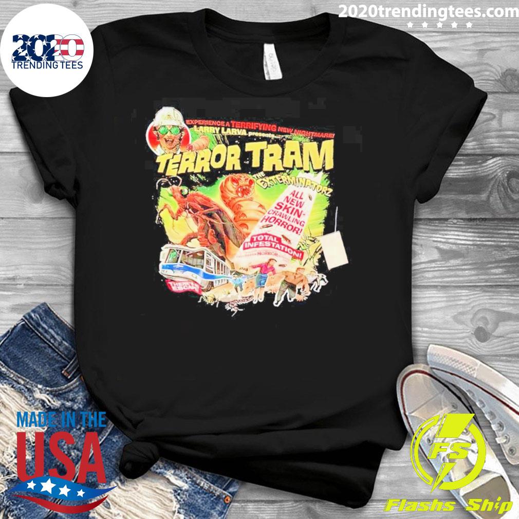 Official terror Tram The Exterminatorz - Adult & Kids T-Shirts, Sweatshirts & Hoodies apparel design preview 3