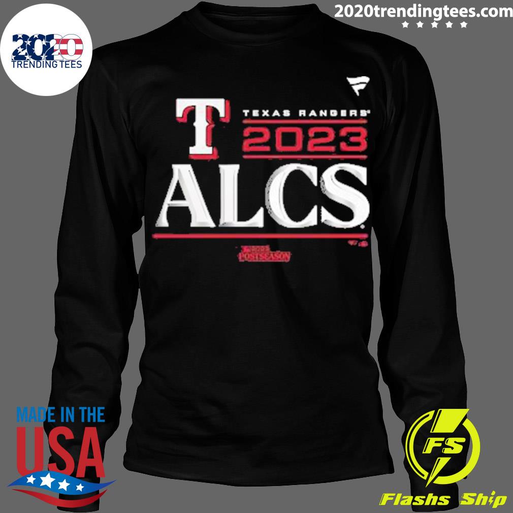 Official texas Rangers ALCS 2023 Postseason - Adult & Kids T-Shirts, Sweatshirts & Hoodies apparel design preview 4