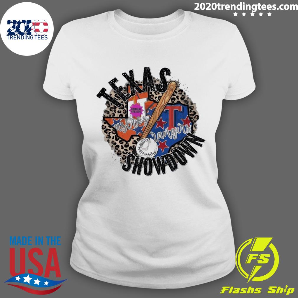 Official texas Showdown Baseball Astros Ranger 2023 - Adult & Kids T-Shirts, Sweatshirts & Hoodies apparel design preview 3