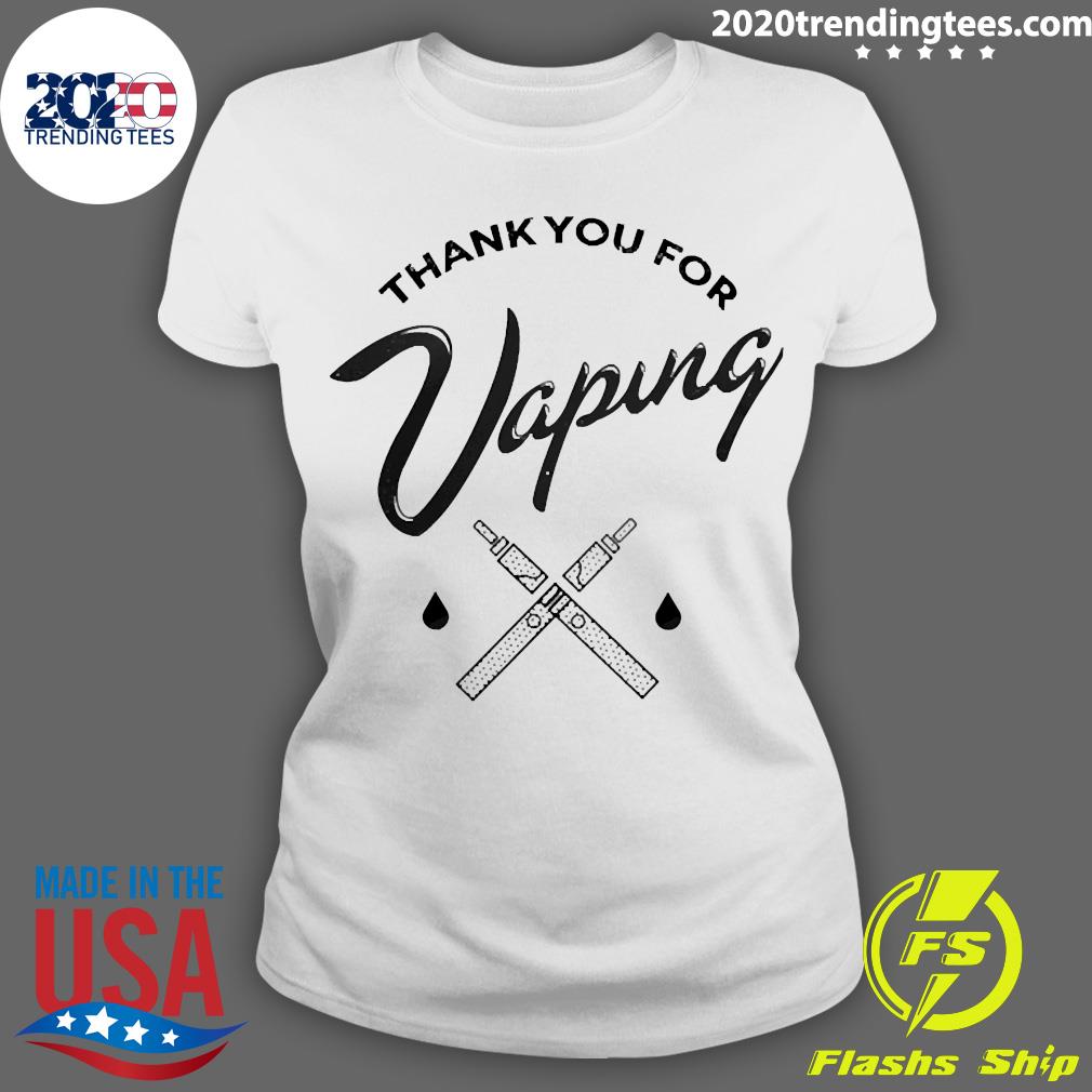 Official Thank You For Vaping - Adult & Kids T-Shirts, Sweatshirts & Hoodies apparel design preview 3