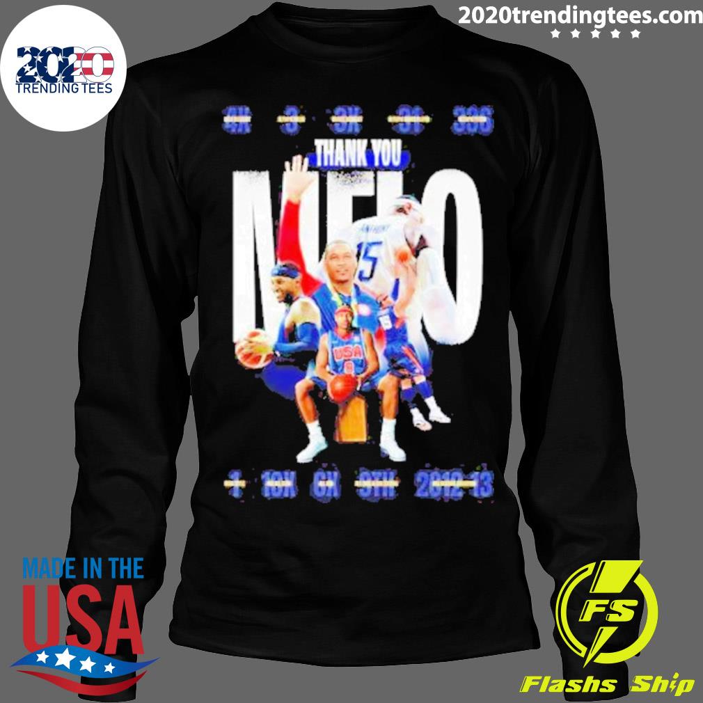 Official thank You Melo Anthony - Adult & Kids T-Shirts, Sweatshirts & Hoodies apparel design preview 4
