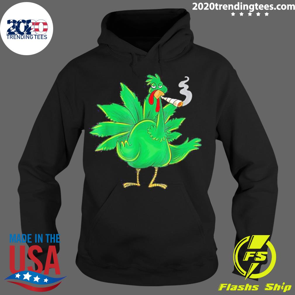Official thanksgiving Turkey Weed Pot Smoker - Adult & Kids T-Shirts, Sweatshirts & Hoodies apparel design preview 2