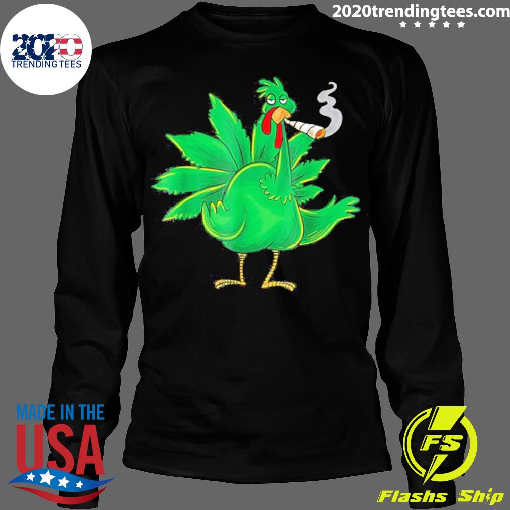 Official thanksgiving Turkey Weed Pot Smoker - Adult & Kids T-Shirts, Sweatshirts & Hoodies apparel design preview 4