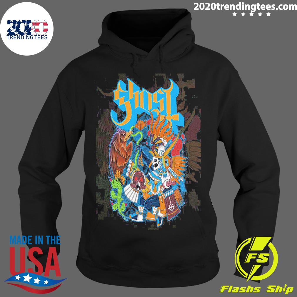 Official the Band Ghost Mexico City Ritual 18 - Adult & Kids T-Shirts, Sweatshirts & Hoodies apparel design preview 2