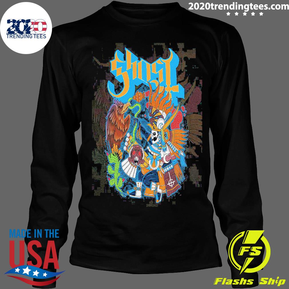 Official the Band Ghost Mexico City Ritual 18 - Adult & Kids T-Shirts, Sweatshirts & Hoodies apparel design preview 4