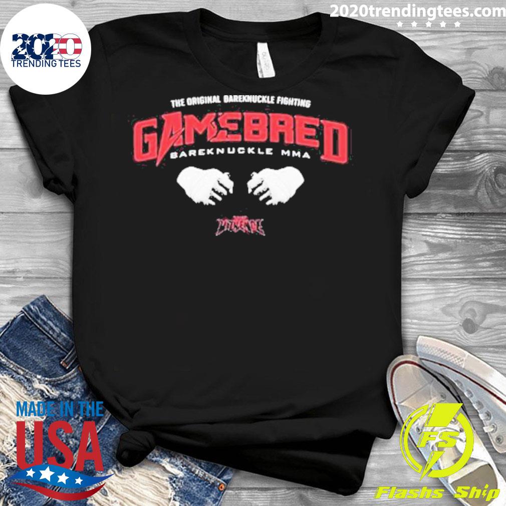 Official the Bareknuckle Fighting Gamebred Mma - Adult & Kids T-Shirts, Sweatshirts & Hoodies apparel design preview 3
