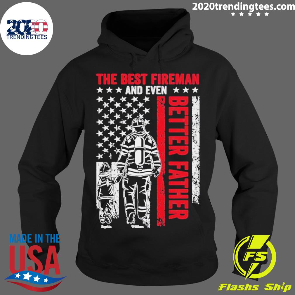 Official the best fireman and even better father - Adult & Kids T-Shirts, Sweatshirts & Hoodies apparel design preview 2