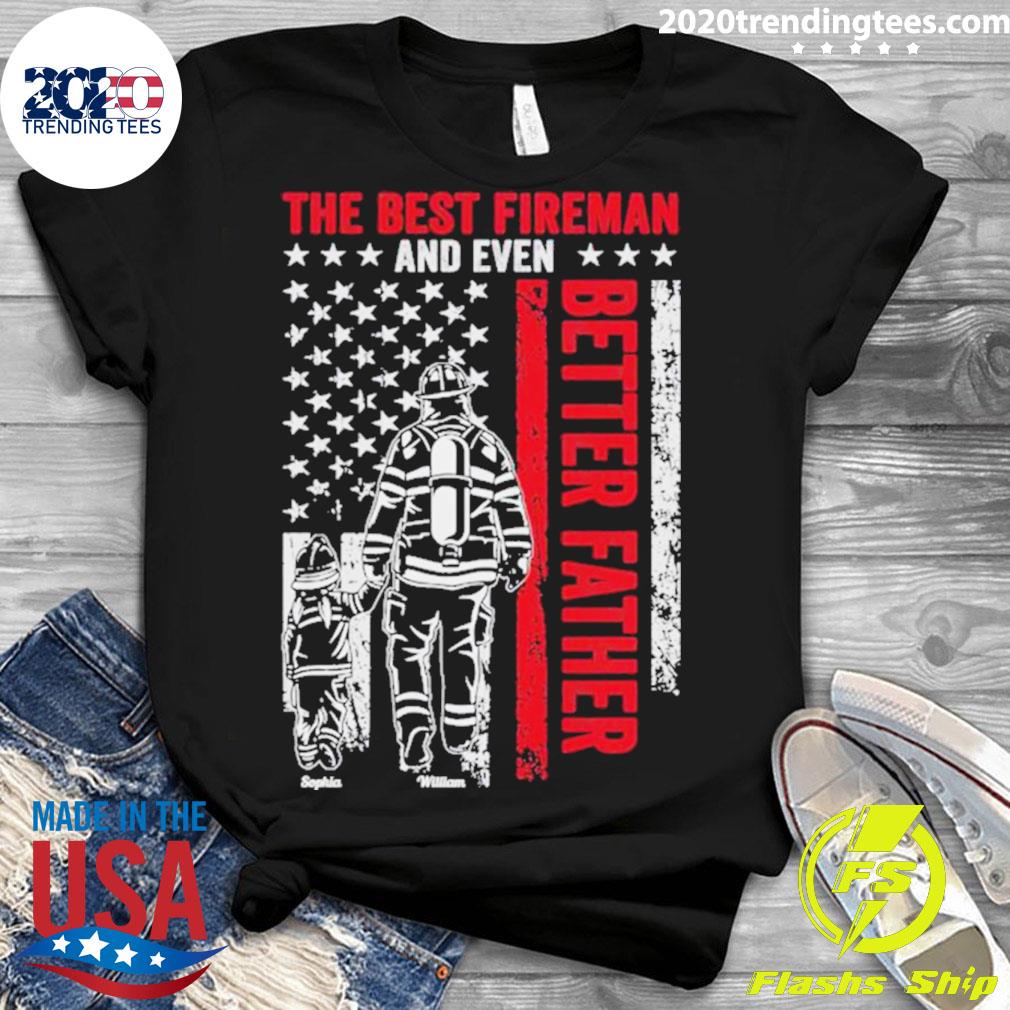 Official the best fireman and even better father - Adult & Kids T-Shirts, Sweatshirts & Hoodies apparel design preview 3