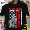 Official the best fireman and even better father - Adult & Kids T-Shirts, Sweatshirts & Hoodies apparel design preview 1