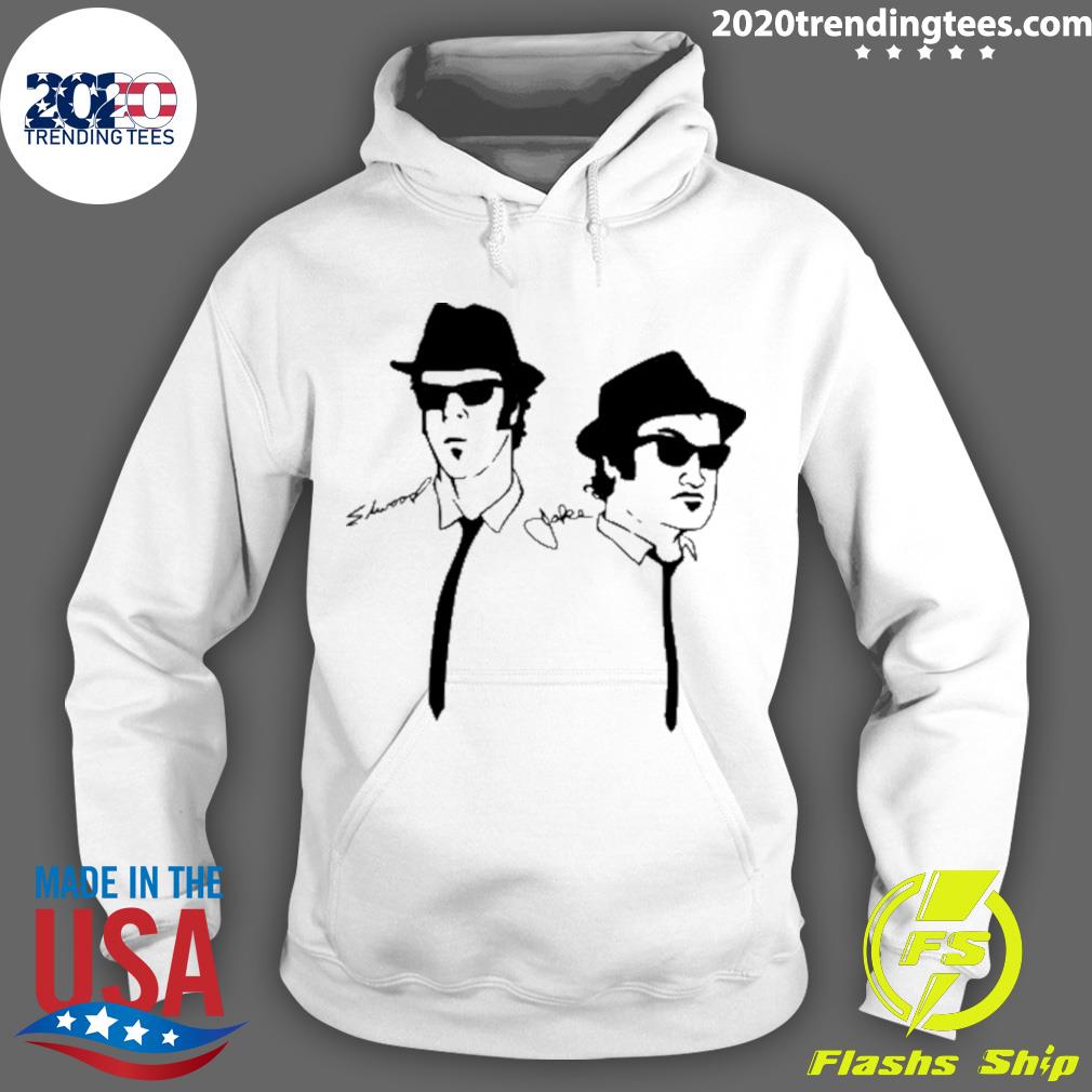 Official the Blues Brothers Silhouette Ringer - Adult & Kids T-Shirts, Sweatshirts & Hoodies apparel design preview 2
