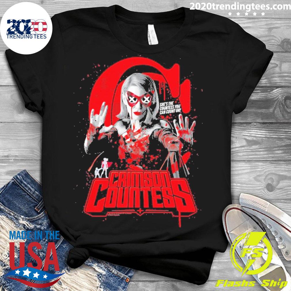 Official the Boys Crimson Countess Superhero - Adult & Kids T-Shirts, Sweatshirts & Hoodies apparel design preview 3