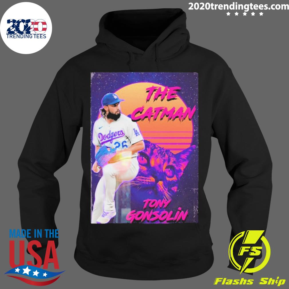 Official the Catman Tony Gonsolin - Adult & Kids T-Shirts, Sweatshirts & Hoodies apparel design preview 2