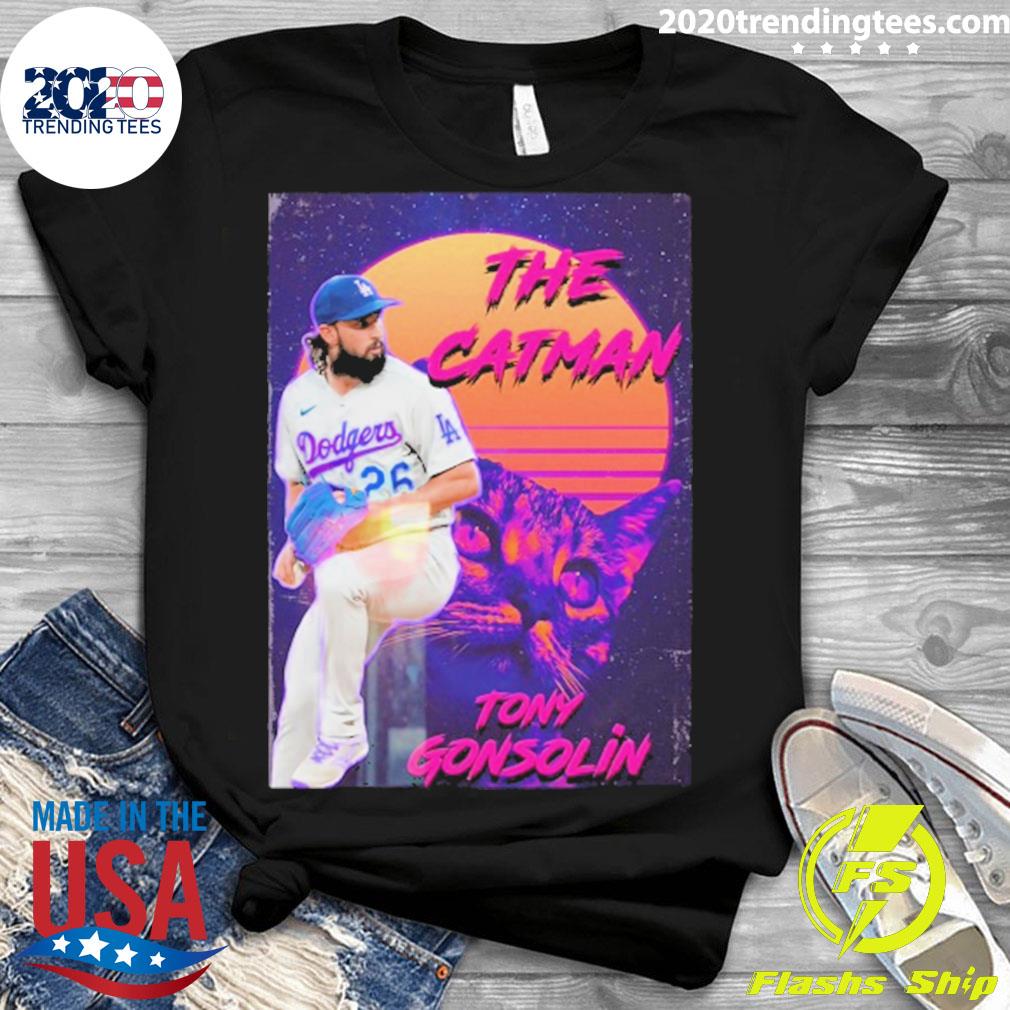 Official the Catman Tony Gonsolin - Adult & Kids T-Shirts, Sweatshirts & Hoodies apparel design preview 3