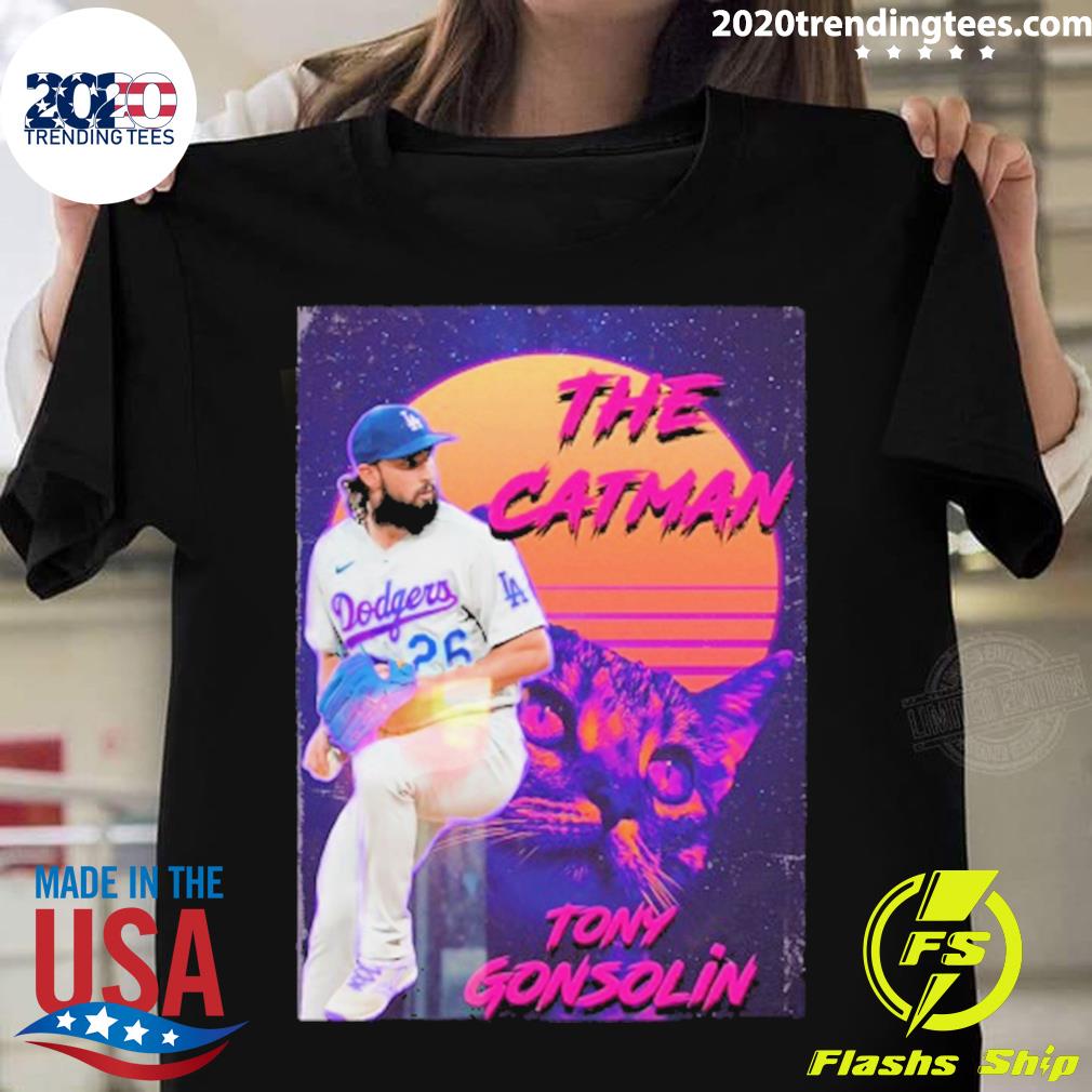 Official the Catman Tony Gonsolin - Adult & Kids T-Shirts, Sweatshirts & Hoodies apparel design preview 1