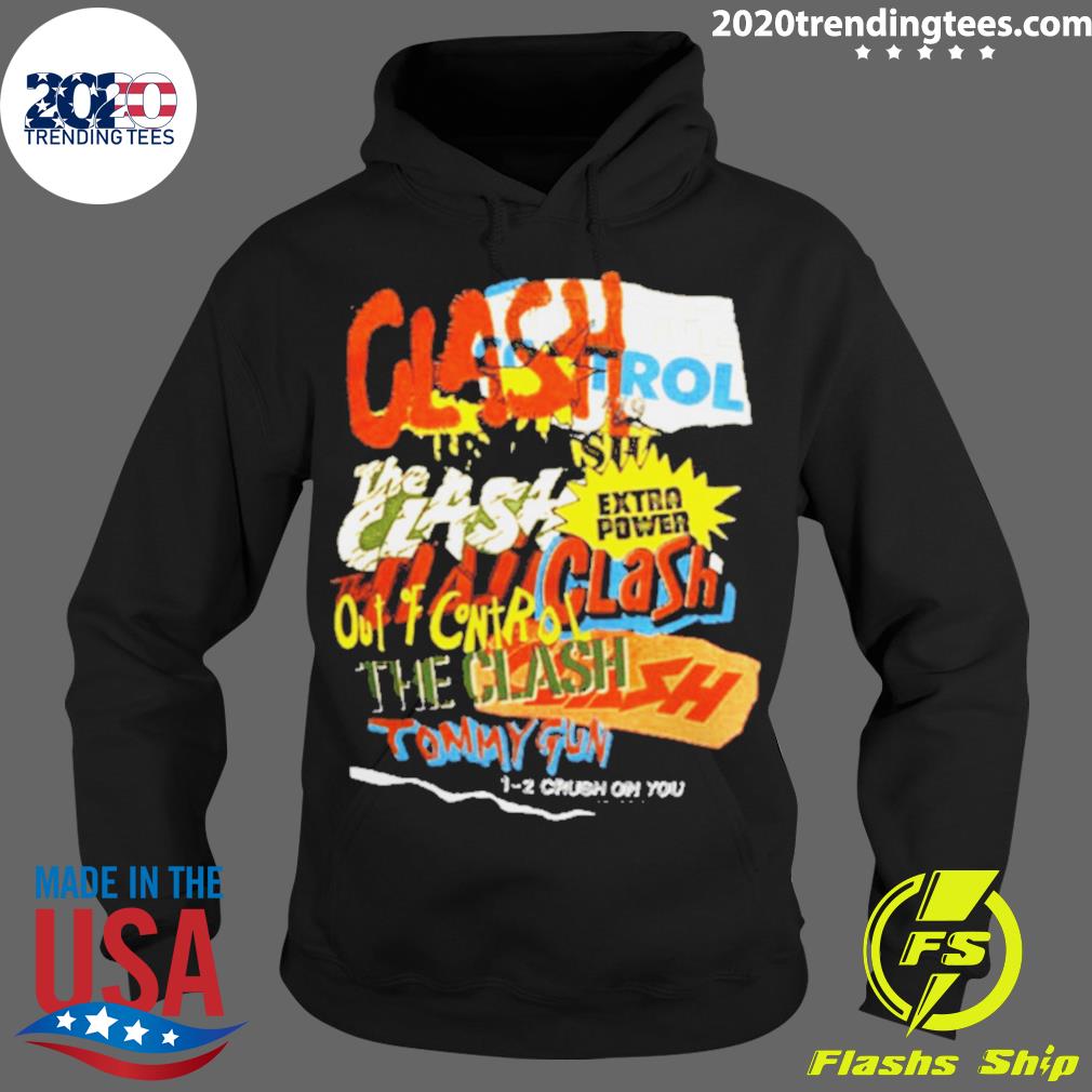 Official the Clash Repeating Text - Adult & Kids T-Shirts, Sweatshirts & Hoodies apparel design preview 2