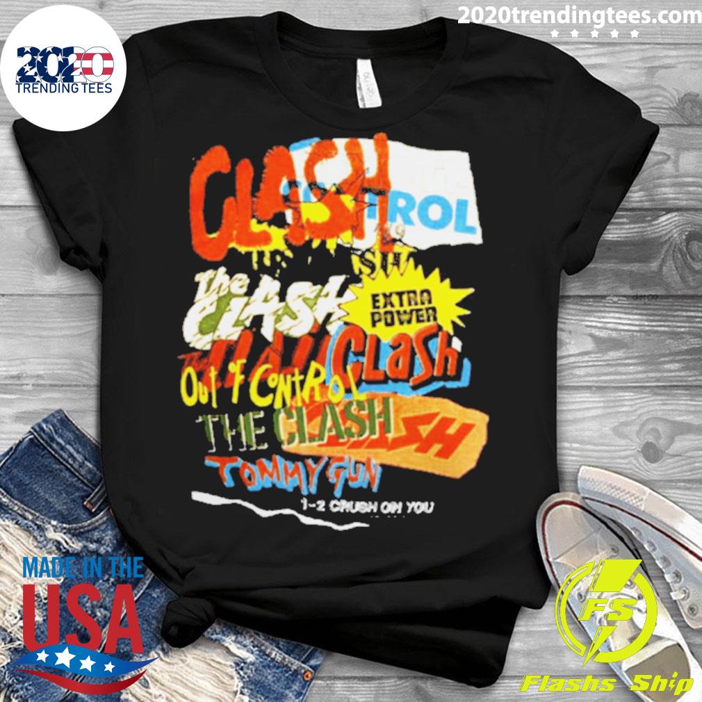 Official the Clash Repeating Text - Adult & Kids T-Shirts, Sweatshirts & Hoodies apparel design preview 3