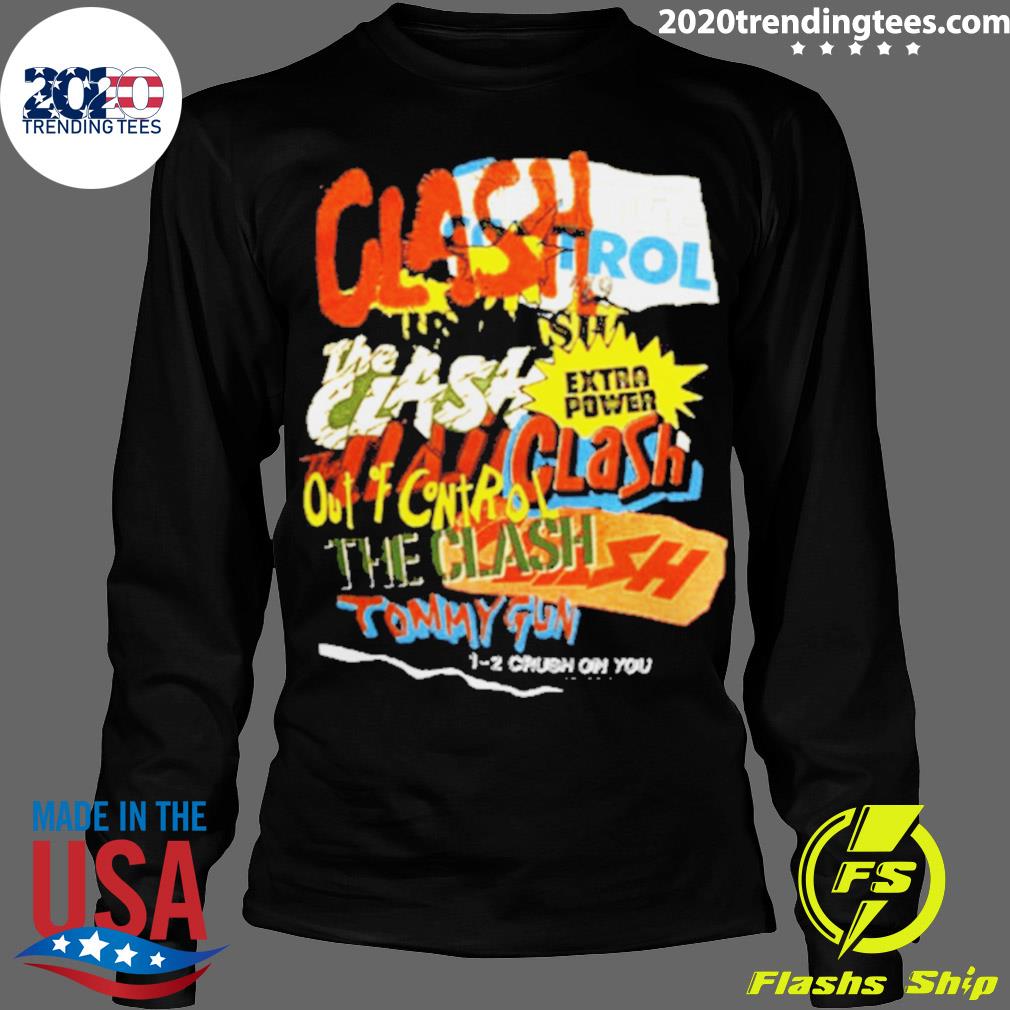 Official the Clash Repeating Text - Adult & Kids T-Shirts, Sweatshirts & Hoodies apparel design preview 4