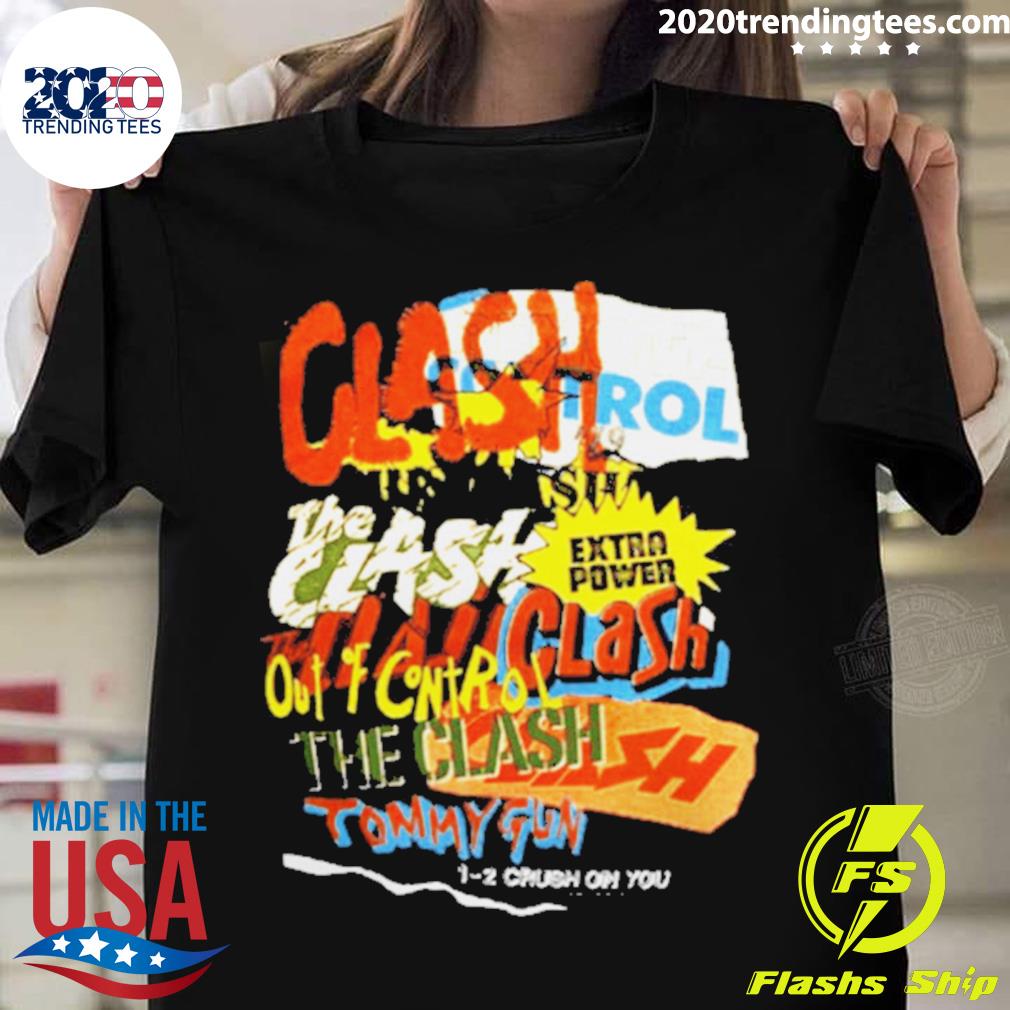 Official the Clash Repeating Text - Adult & Kids T-Shirts, Sweatshirts & Hoodies apparel design preview 1
