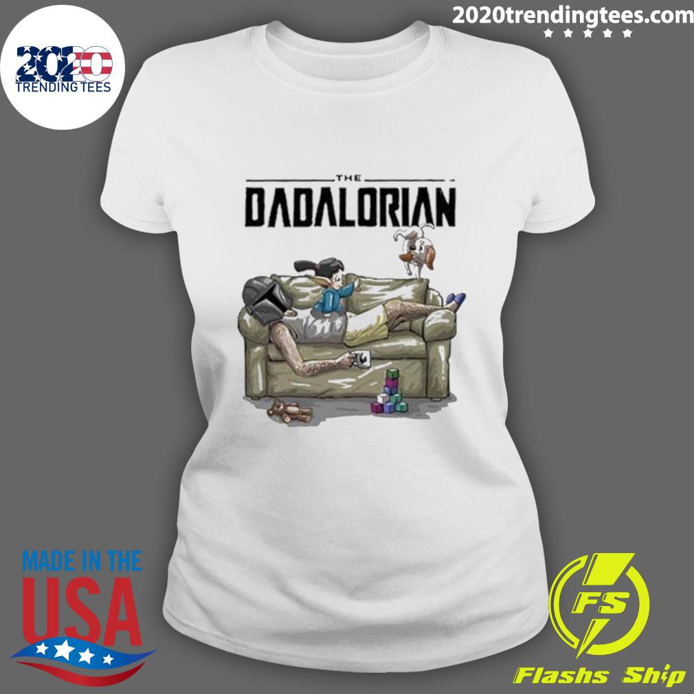 Official the Dadalorian On Couch Star Wars - Adult & Kids T-Shirts, Sweatshirts & Hoodies apparel design preview 3