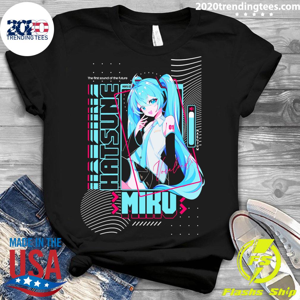 Official the First Sound Of Future Miku.ex Hatsune - Adult & Kids T-Shirts, Sweatshirts & Hoodies apparel design preview 3