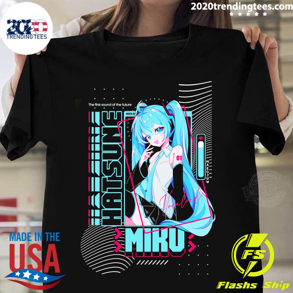 Official the First Sound Of Future Miku.ex Hatsune - Adult & Kids T-Shirts, Sweatshirts & Hoodies apparel design preview 1