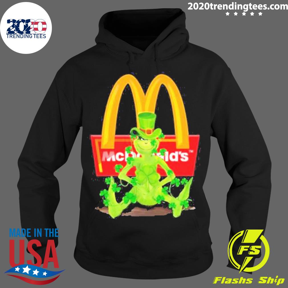 Official the Grinch Mcdonald's St Patrick Day 2023 - Adult & Kids T-Shirts, Sweatshirts & Hoodies apparel design preview 2