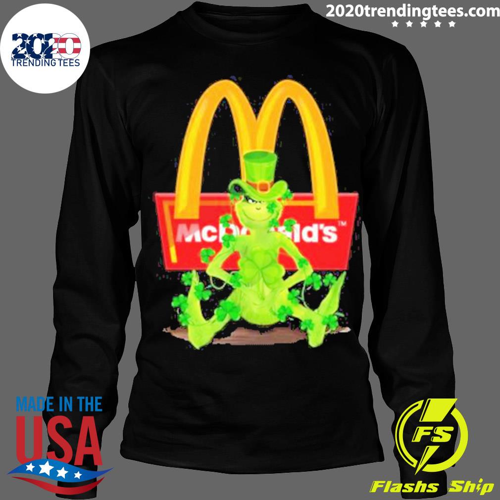 Official the Grinch Mcdonald's St Patrick Day 2023 - Adult & Kids T-Shirts, Sweatshirts & Hoodies apparel design preview 4