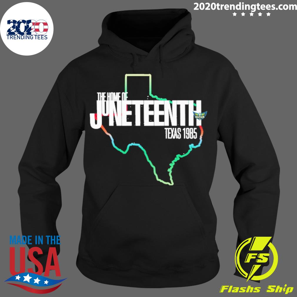 Official the Home Of Juneteenth Texas 1985 - Adult & Kids T-Shirts, Sweatshirts & Hoodies apparel design preview 2