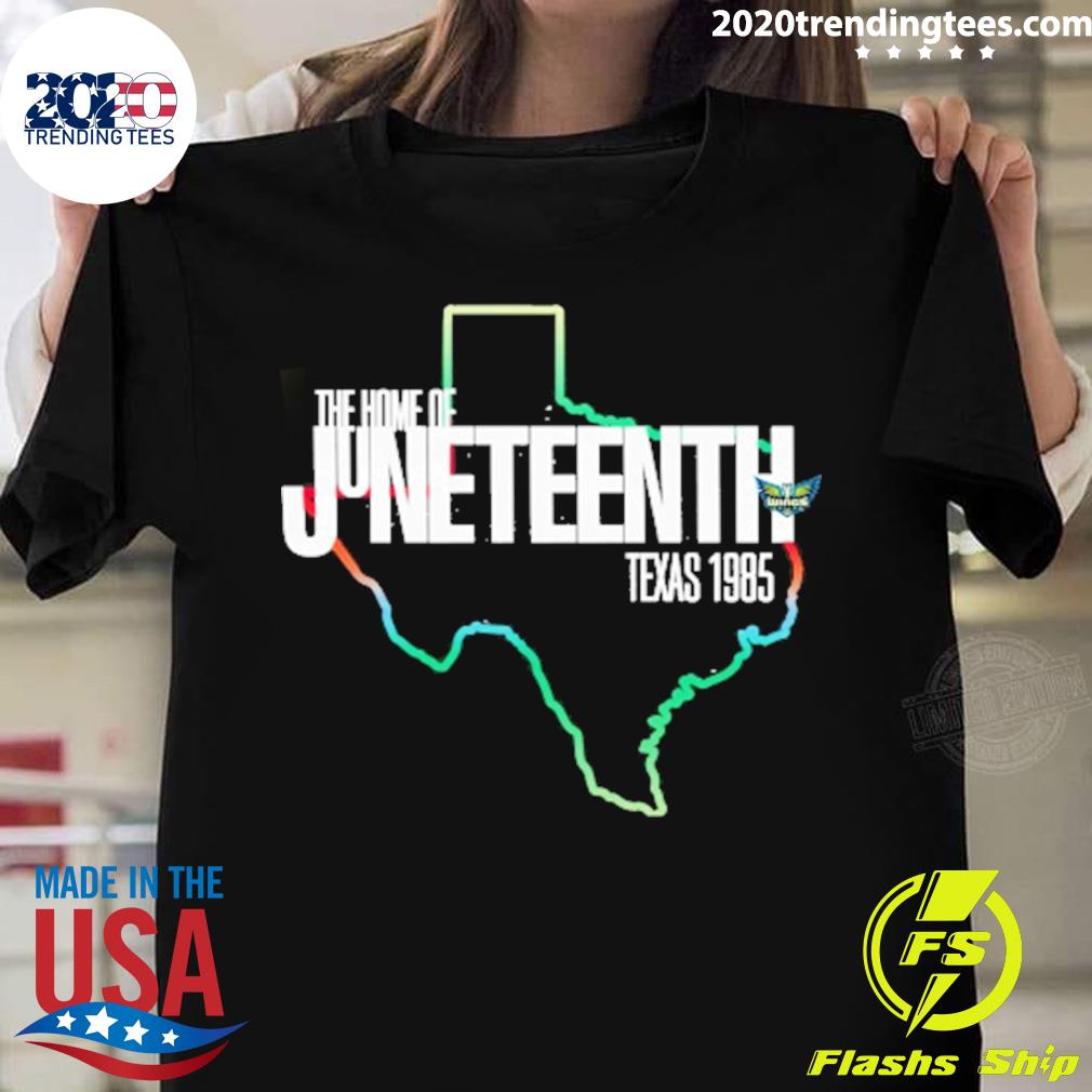 Official the Home Of Juneteenth Texas 1985 - Adult & Kids T-Shirts, Sweatshirts & Hoodies apparel design preview 1