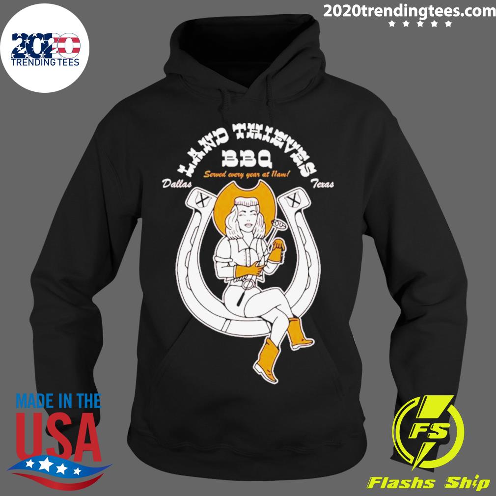 Official the Land Thieves Bbq Dallas Texas - Adult & Kids T-Shirts, Sweatshirts & Hoodies apparel design preview 2