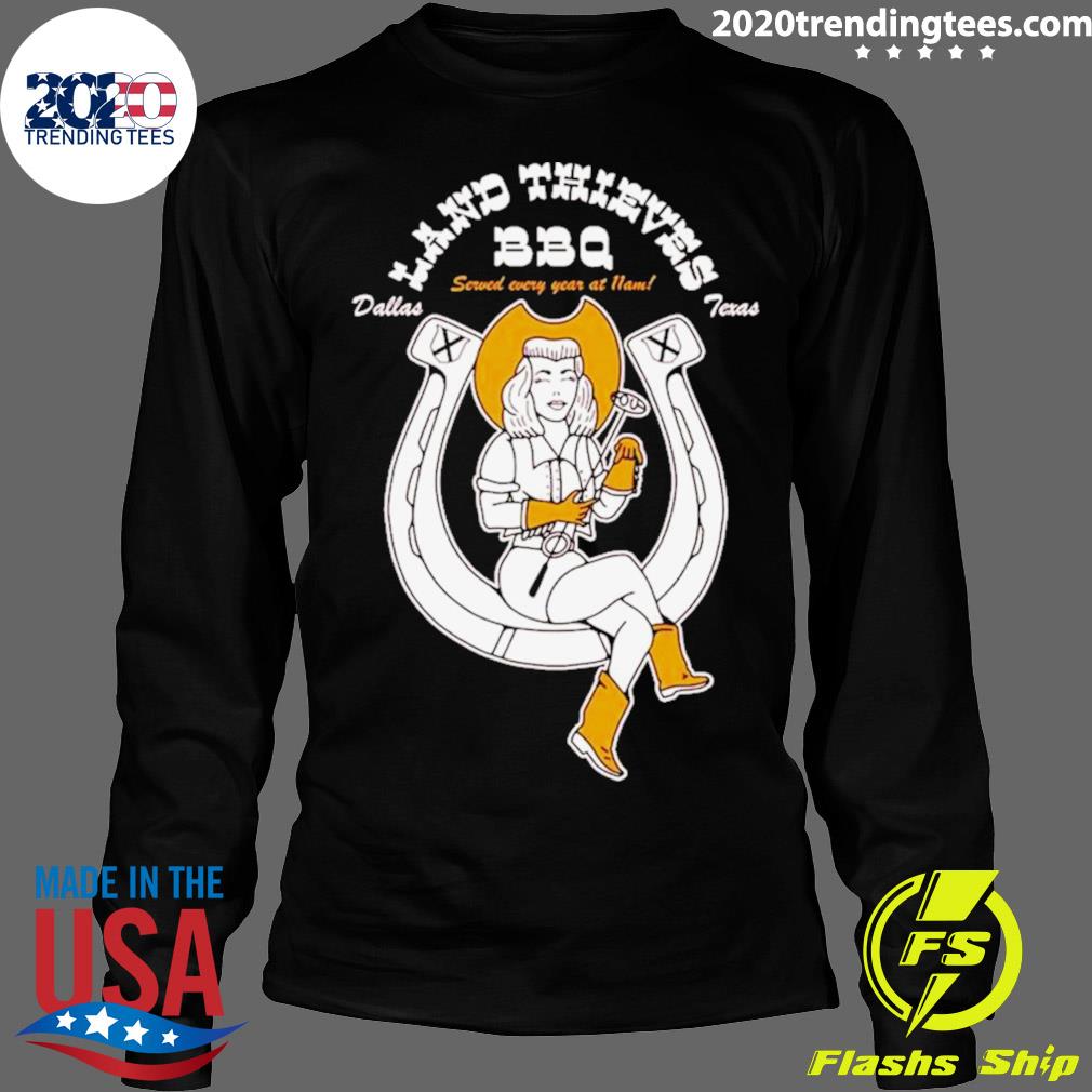 Official the Land Thieves Bbq Dallas Texas - Adult & Kids T-Shirts, Sweatshirts & Hoodies apparel design preview 4