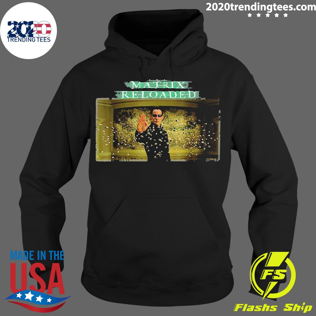 Official The Matrix Reloaded Hundreds of Bullets - Adult & Kids T-Shirts, Sweatshirts & Hoodies apparel design preview 2