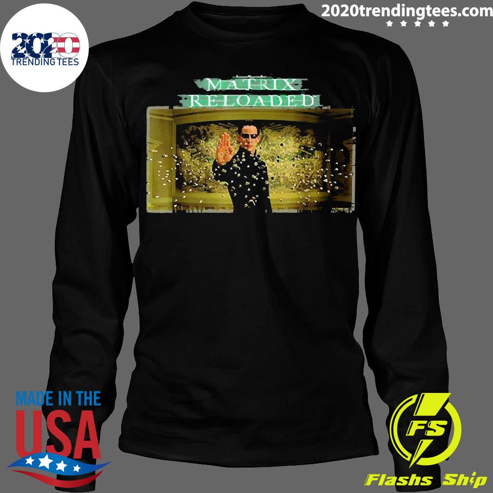 Official The Matrix Reloaded Hundreds of Bullets - Adult & Kids T-Shirts, Sweatshirts & Hoodies apparel design preview 4