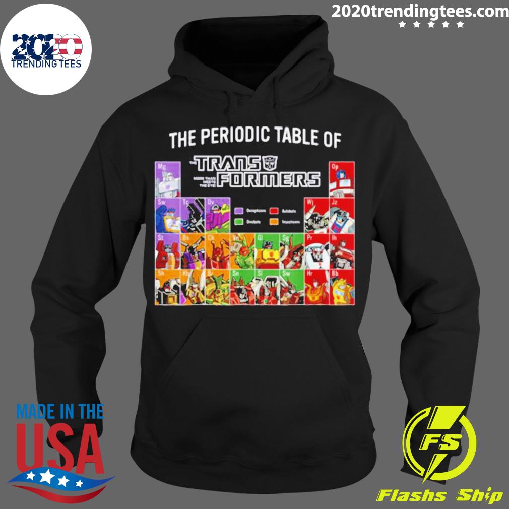 Official the periodic table of transformers - Adult & Kids T-Shirts, Sweatshirts & Hoodies apparel design preview 2