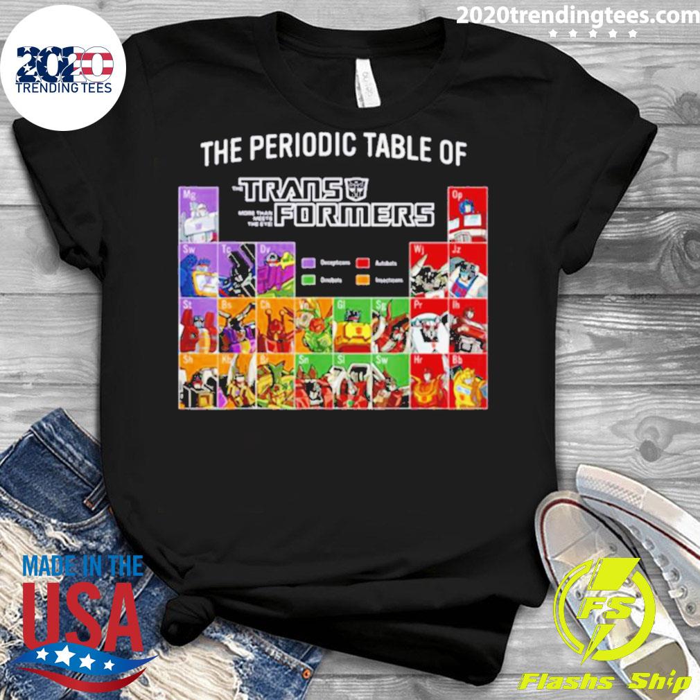 Official the periodic table of transformers - Adult & Kids T-Shirts, Sweatshirts & Hoodies apparel design preview 3