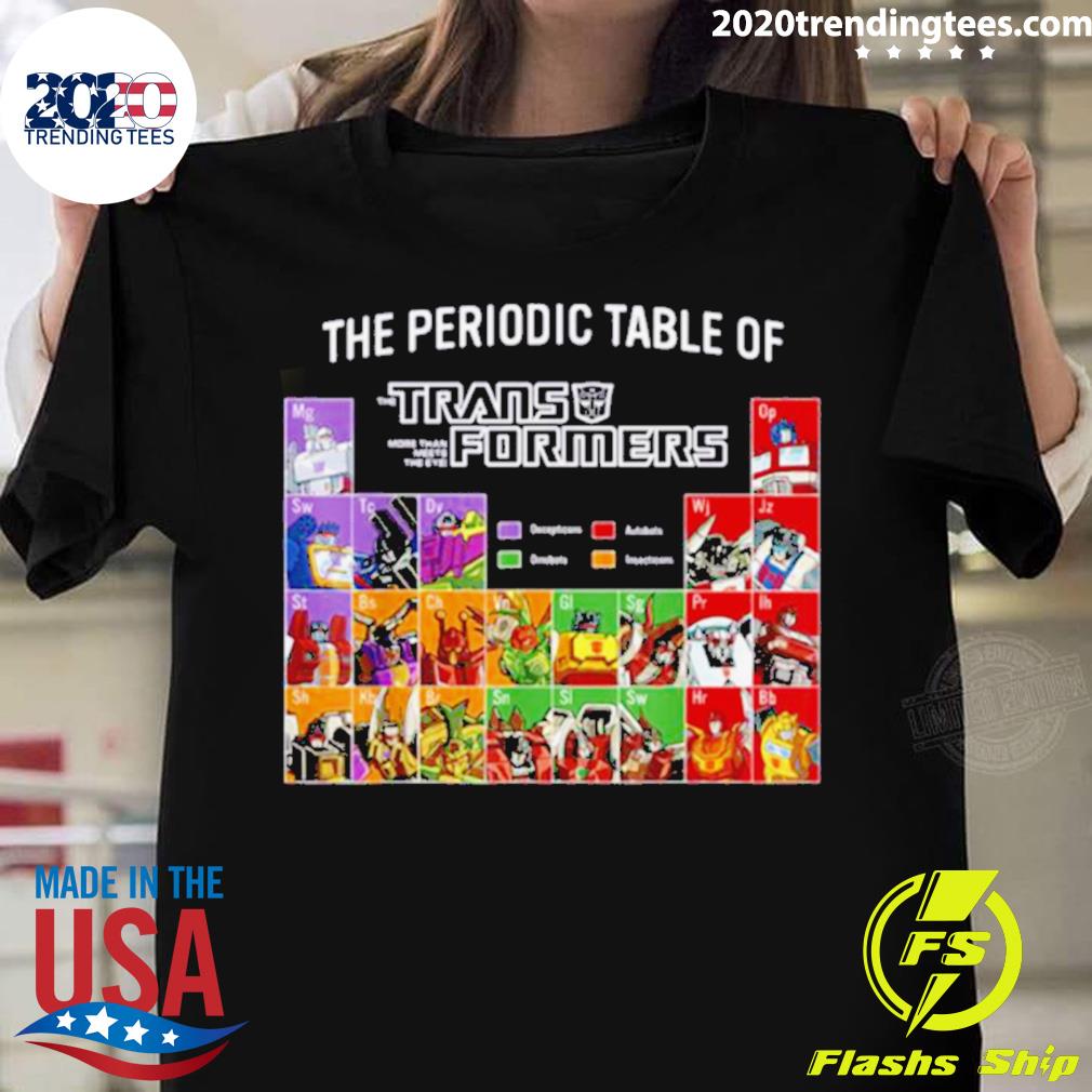 Official the periodic table of transformers - Adult & Kids T-Shirts, Sweatshirts & Hoodies apparel design preview 1